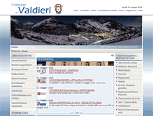 Tablet Screenshot of comune.valdieri.cn.it